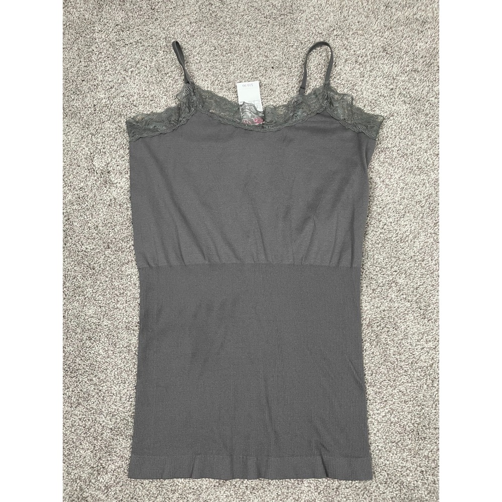 Vintage Deb Tank Top Womens One Size Stretch Slim Lace Spaghett Strap Y2K NEW